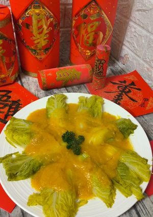 金湯娃娃菜 的食譜成品照片