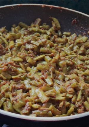 A picture of Masala Gwar/Guar ki fhali ki bhaji.