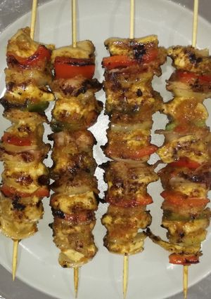 Una foto de Pinchos o Brochetas de pollo