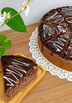 عکسی از دستور چیزکیک دبل چاکلت