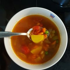A picture of Vegetable soup.