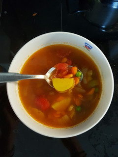 A picture of Vegetable soup.