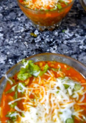 A picture of Soupy noodles.