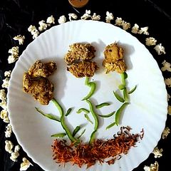 A picture of Crispy popcorn chicken.