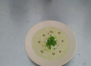 Una foto de Crema de guisantes