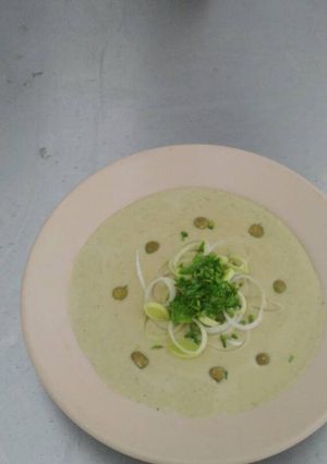 Una foto de Crema de guisantes