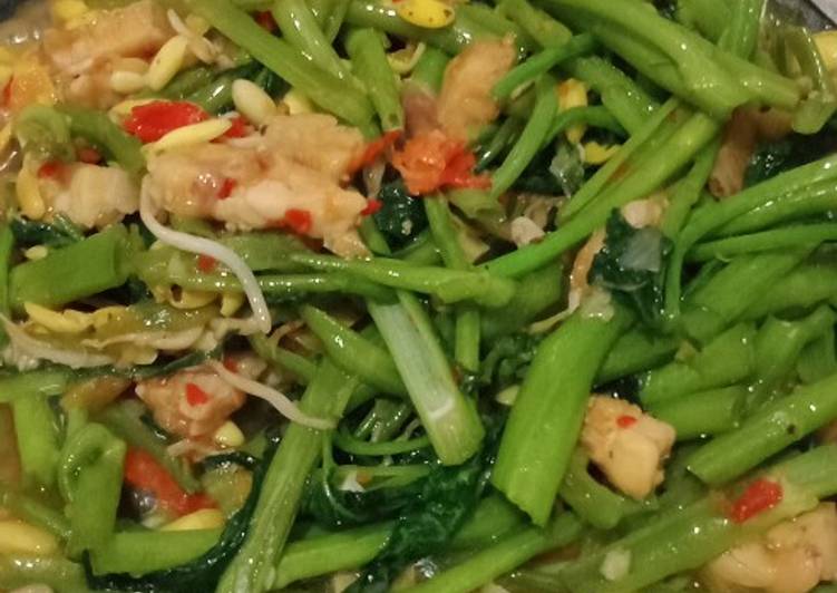 Resep Kangkung sawah rica2 Anti Gagal