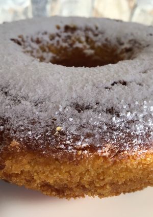 Una foto de Budín de polenta y naranja