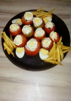 Una foto de Tomates Rellenos