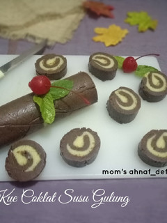 Foto resep Kue coklat susu gulung