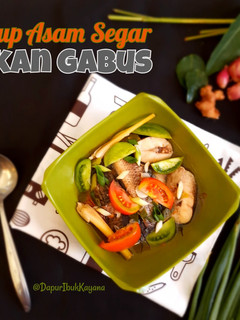 Foto resep 589. Sup Asam Segar Ikan Gabus