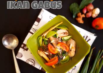 Resep Mudah 589. Sup Asam Segar Ikan Gabus Enak dan Sehat