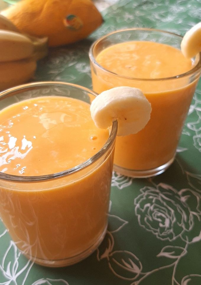 عکسی از دستور اسموتی موز و انبه