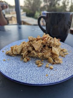 Φωτογραφία της συνταγής Apple crumble μόνο με μέλι