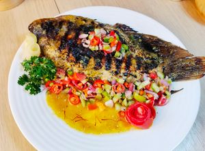 Foto resep Ikan Bakar Madu Saffron Sambal Dabu Dabu