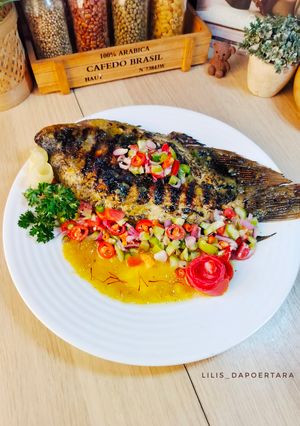 Foto resep Ikan Bakar Madu Saffron Sambal Dabu Dabu