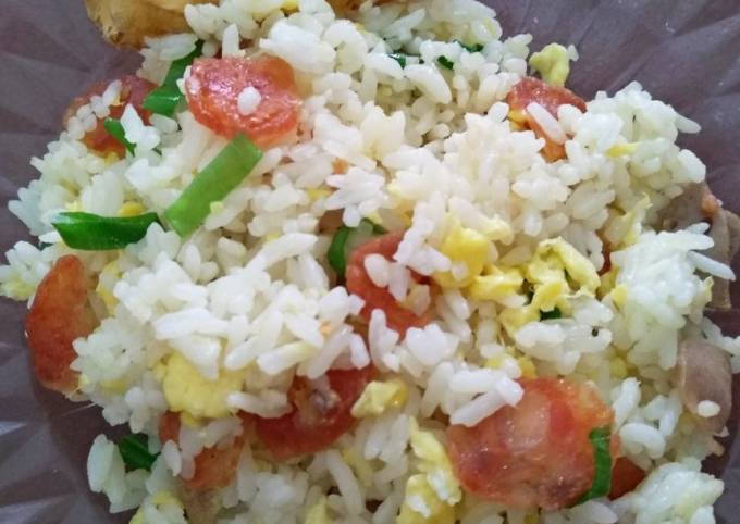 Resep Nasi Goreng Lapciong/Sosis Babi (Non Halal), Lezat