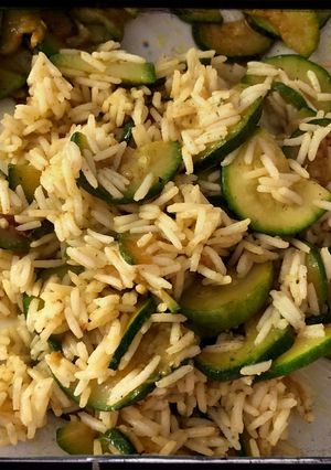 Foto di Riso al curry con zucchine