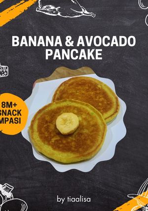 Foto resep Snack MPASI 8m+ : Banana & Avocado Pancake (Panekuk Pisang Alpukat)
