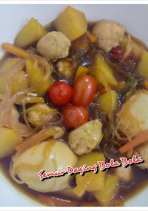 Foto resep Semur Daging Bola Bola