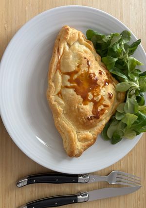 Une photo de Feuilleté Saumon Courgettes