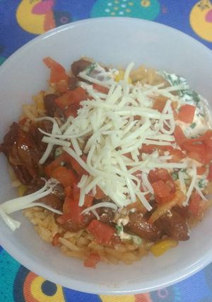 A picture of Veg Burrito bowl.