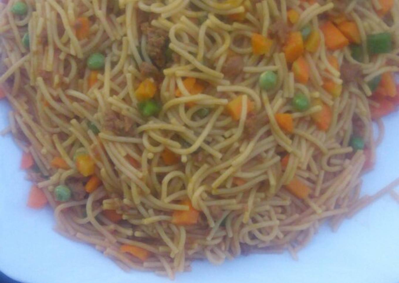 Jollof spaghetti