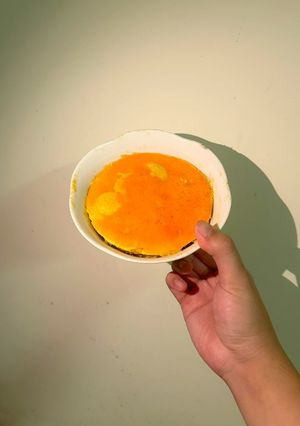 Hình của món Cá nục thính chưng trứng.