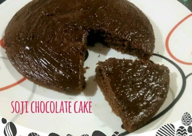 Sooji chocolate cake in cooker