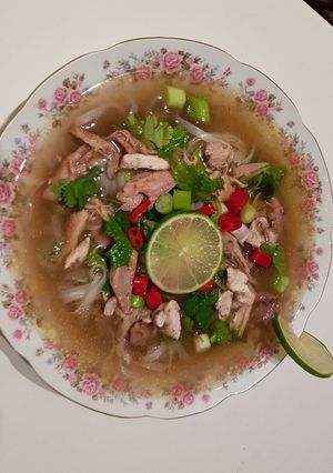 Vietnami pho leves recept fotója