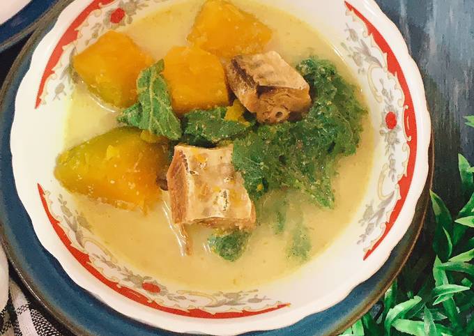 Resep: Juhu Dawen Baluh Bahenda (Sayur Daun Labu Kuning) Sederhana Dan Enak