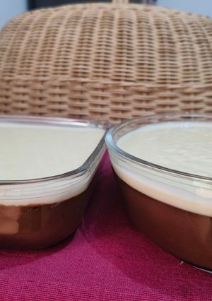 Foto resep Puding Coklat Vla Keju