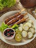Sate Buntel Tempe Jamur
