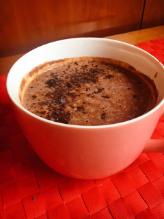 Una foto de Chocolate caliente espeso (con boniato)