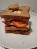 Gran triple sándwich con sombrero 😍😍😍