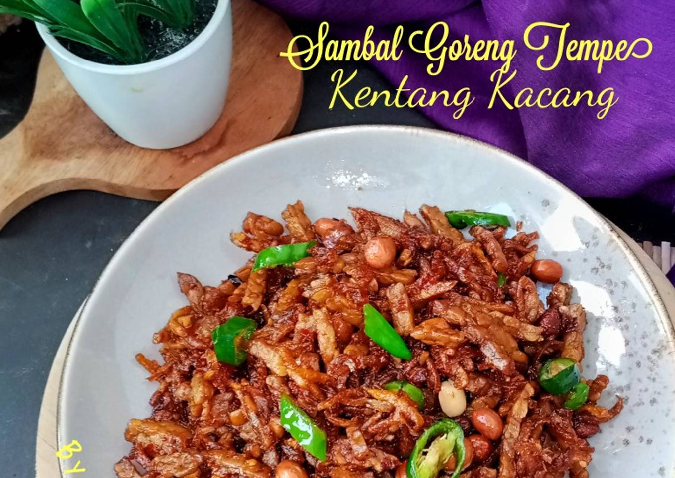 Sambal Goreng Tempe Kentang Kacang Cabe Hijau