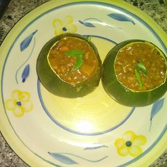 A picture of Stuffed Gem Squash.