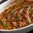 Estofado de salchichas con champiñones y cebolla roja caramelizada