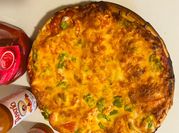 A picture of cheesy pizza