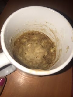 Una foto de Mug cake de plátano/banana