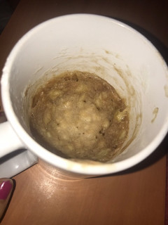 Una foto de Mug cake de plátano/banana