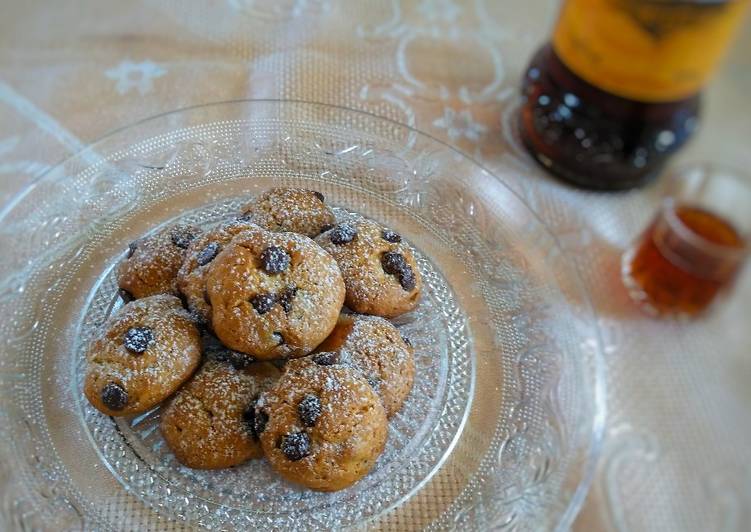 Galletas de vino dulce y chocolate