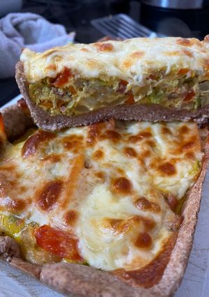 Una foto de Tarta de verdura 🥬 integral!