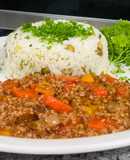 Carne molida guisada