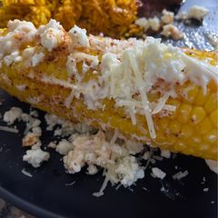 A picture of Corn instant pot and optional dress it up street corn.