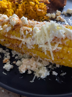A picture of Corn instant pot and optional dress it up street corn.
