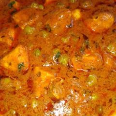A picture of Matar paneer masala, 🍲🍲.