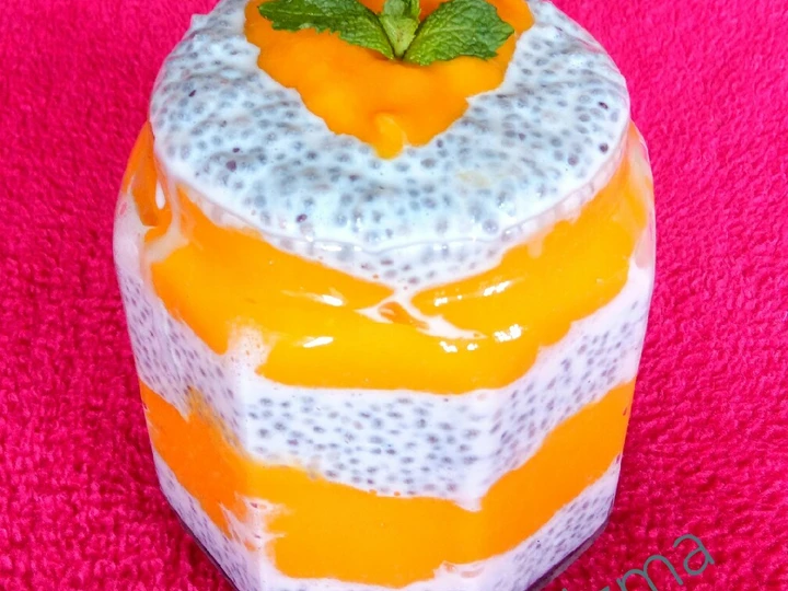 Easy Way Make Mango and Chia pudding the Delicious You can take Joss in your mouth