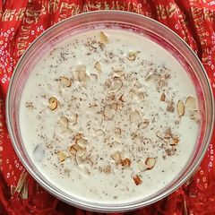 A picture of Kheer (Rice Pudding).
