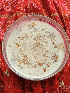 A picture of Kheer (Rice Pudding).